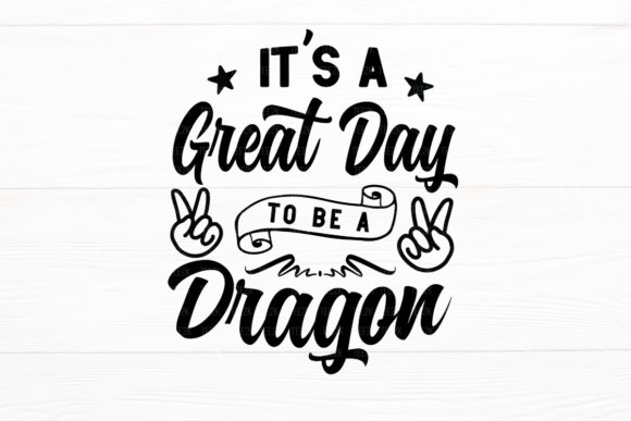 It’s a Great Day to Be a Dragon: A Vibrant Design Asset for Crafts and Graphics