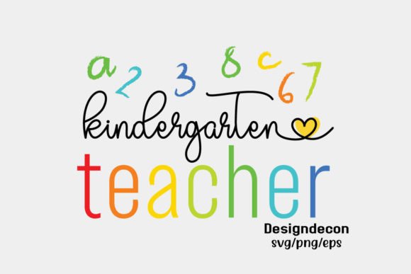 Kindergarten Teacher Gift Retro SVG: A Graphics Asset for Crafts and Merch