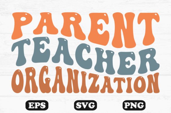 Parent Teacher Organization Retro Svg: A Vintage-Inspired Graphic Asset for Crafts and Branding