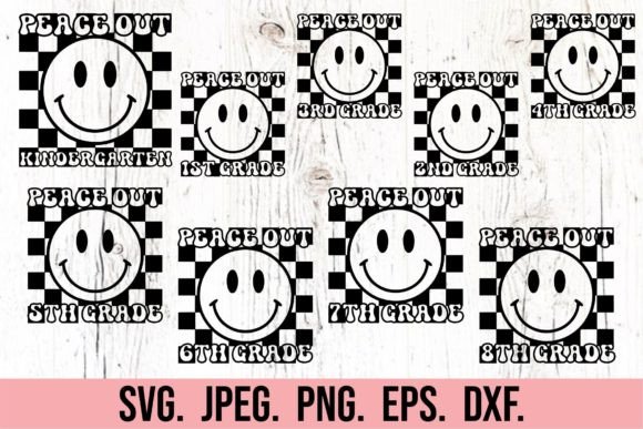 Peace Out School Graduation Bundle SVG for Crafts and Graphics
