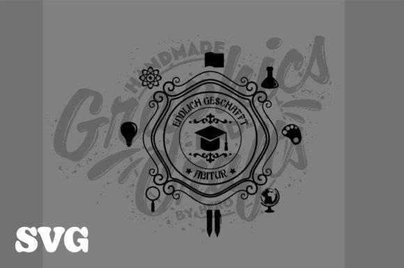 T-Shirt SVG Template, German School Vibe for Crafts and Graphics