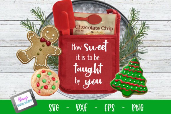 Teacher - How Sweet It Is to Be Taught: A Versatile Graphic Design Asset for Crafts & Branding