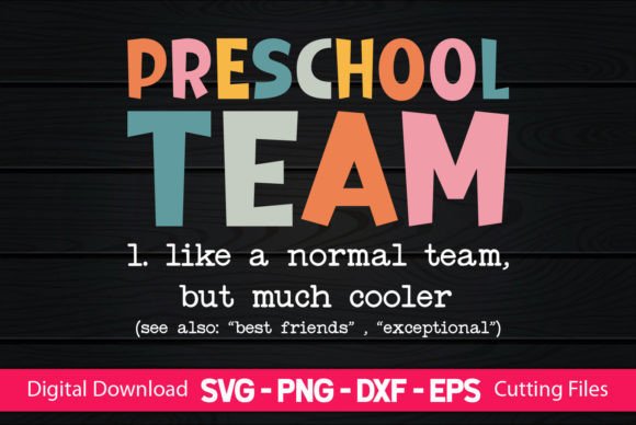 Teacher Preschool Team SVG – A Strong Graphic Design Asset for Crafts and Branding