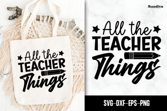 Teacher Tote Bag Quotes SVG 18: A Versatile Graphic for Handmade Creations